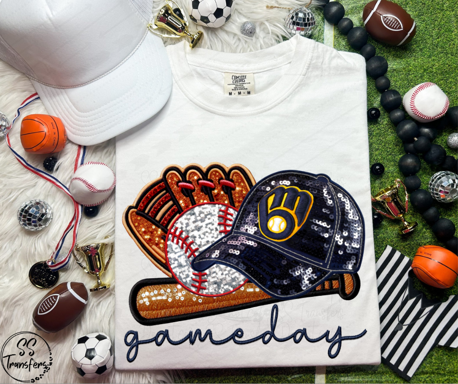 Pro Baseball Gameday Hat (All Pro Teams Avail.) DTF Transfer