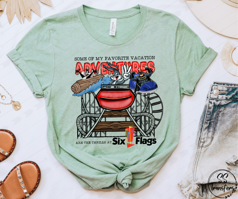 6 Flags DTF Transfer