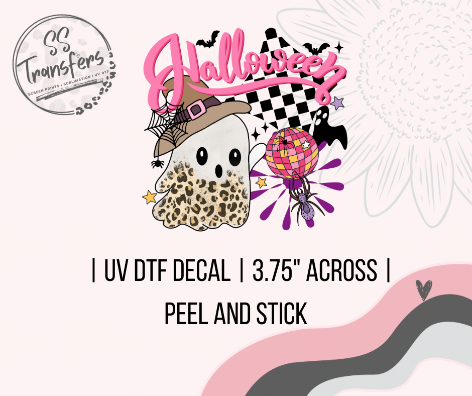 Retro Checkered Ghost UV Decal