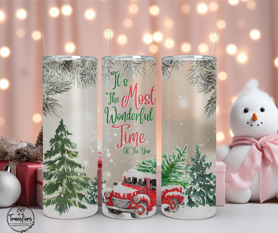 It's The Most Wonderful Time of the Year Sub Tumbler Transfer