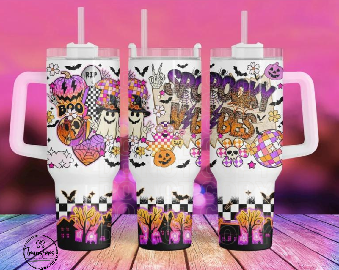 Spooky Vibes 40oz UV Wrap