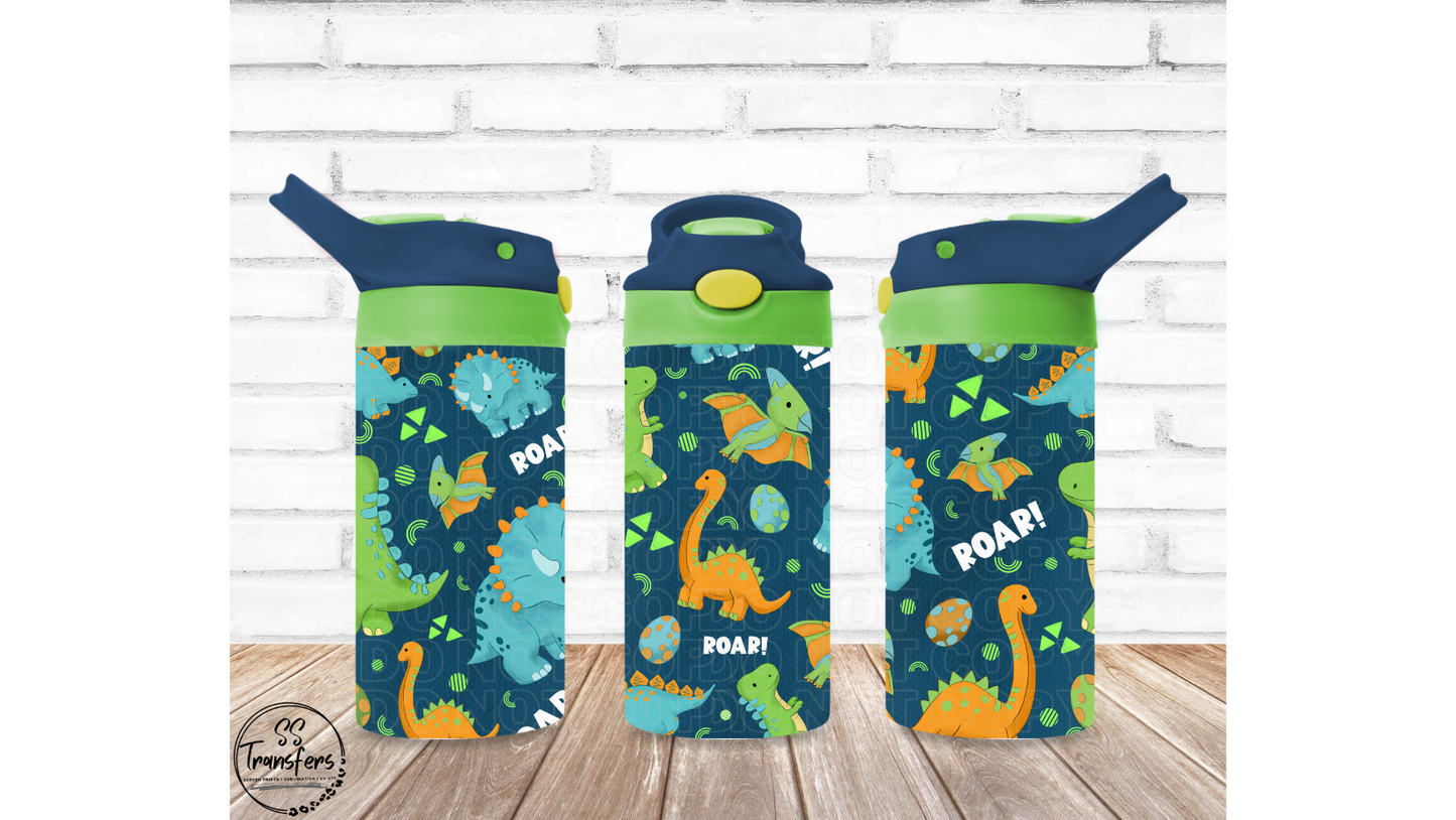 Baby Dinos 12oz Sippy/Flip Top Tumbler Sublimation Transfer