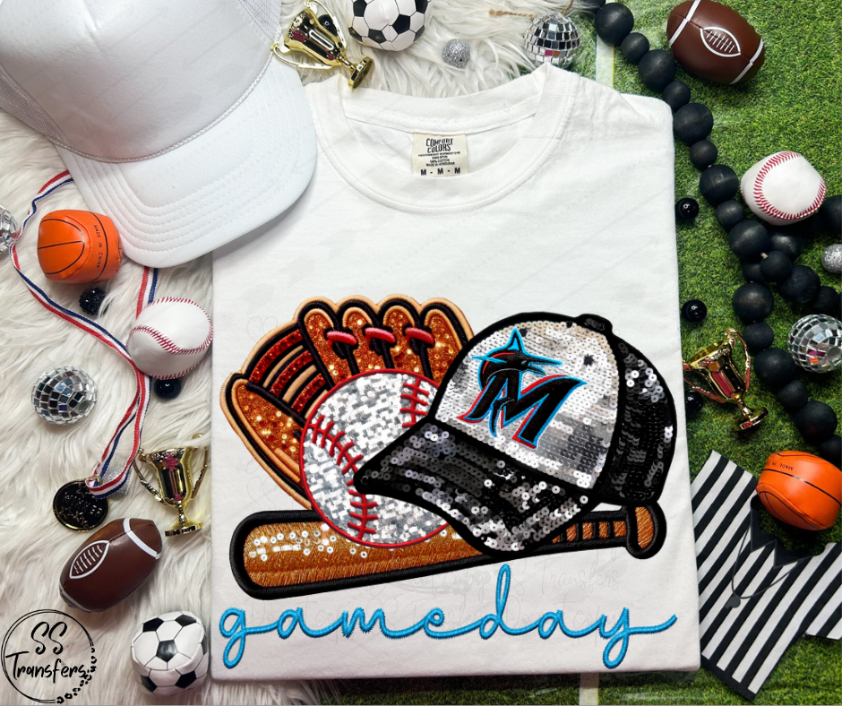 Pro Baseball Gameday Hat (All Pro Teams Avail.) DTF Transfer