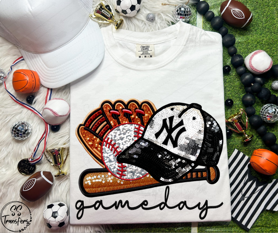 Pro Baseball Gameday Hat (All Pro Teams Avail.) DTF Transfer