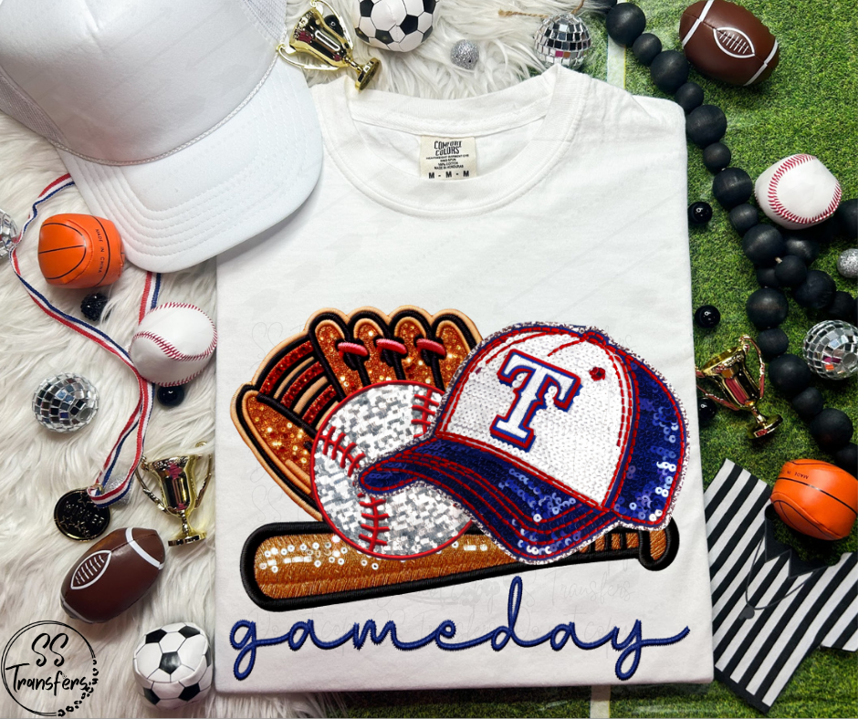 Pro Baseball Gameday Hat (All Pro Teams Avail.) DTF Transfer