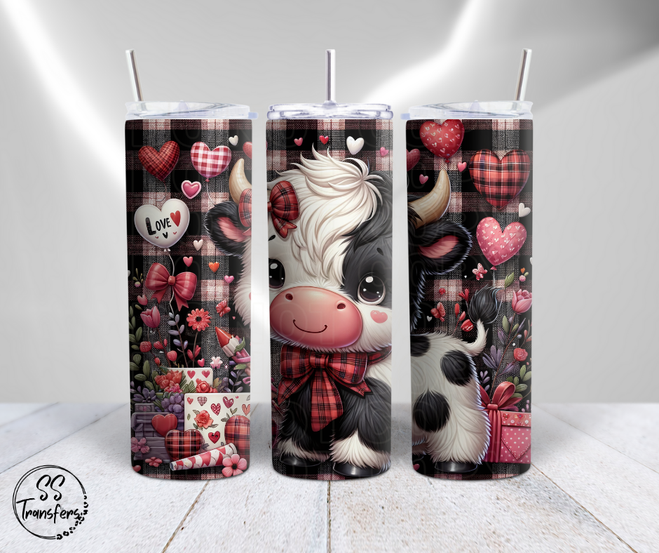 Valentine Highland Cows (Multiple Options) Sub Tumbler Transfer