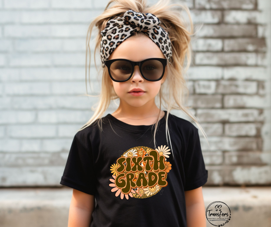 Boho Flowers (Pre School-6th grade) Kids DTF Transfer