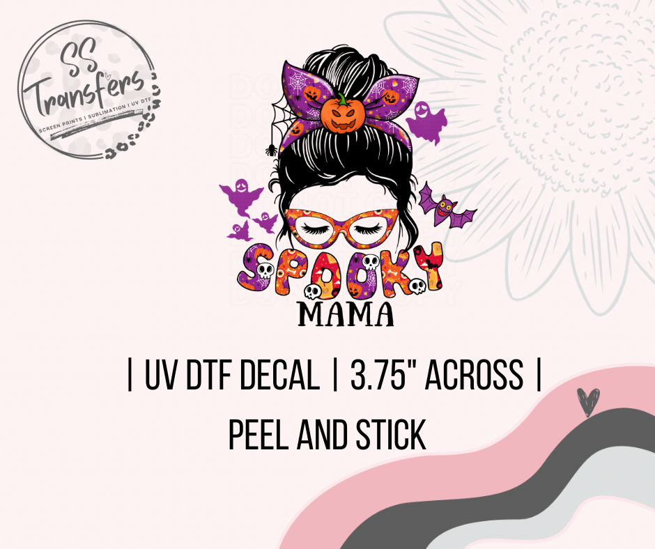 Spooky Mama UV Decal