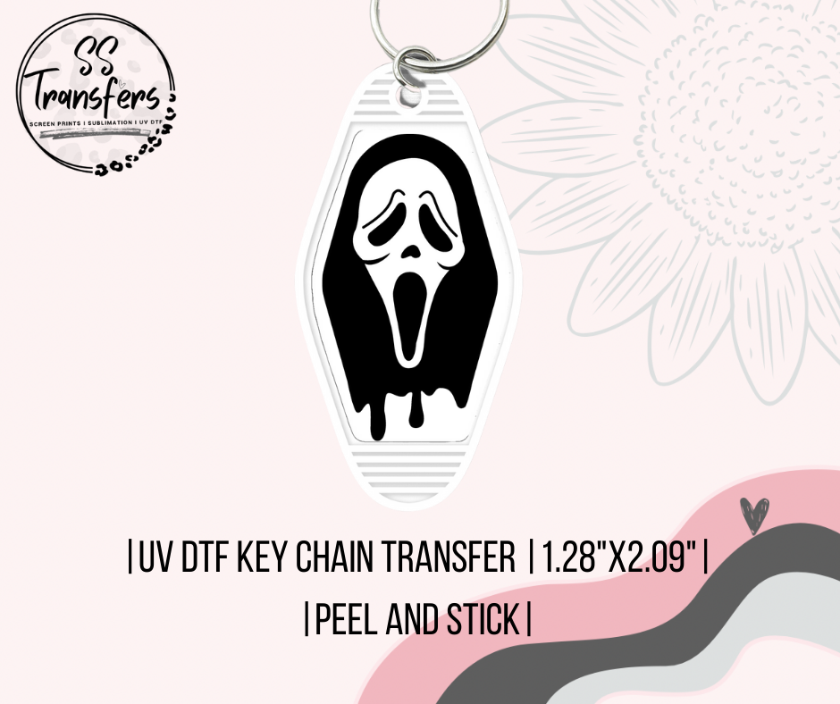 Scary Guy UV Motel Keychain