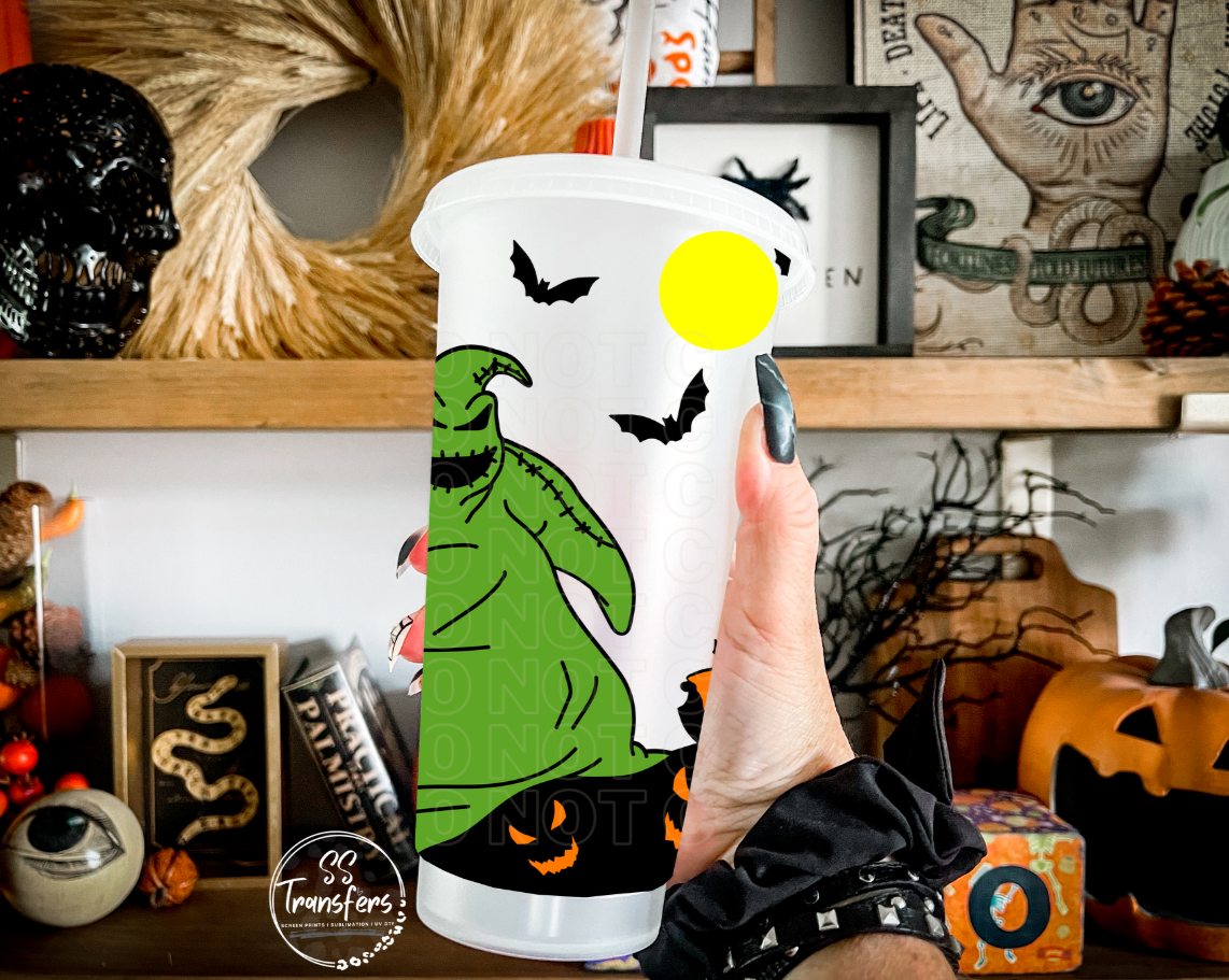 Green Monster On Pumpkin Hill Cold Cup UV Wrap