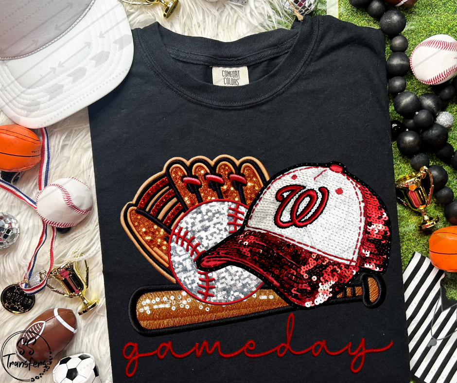 Pro Baseball Gameday Hat (All Pro Teams Avail.) DTF Transfer