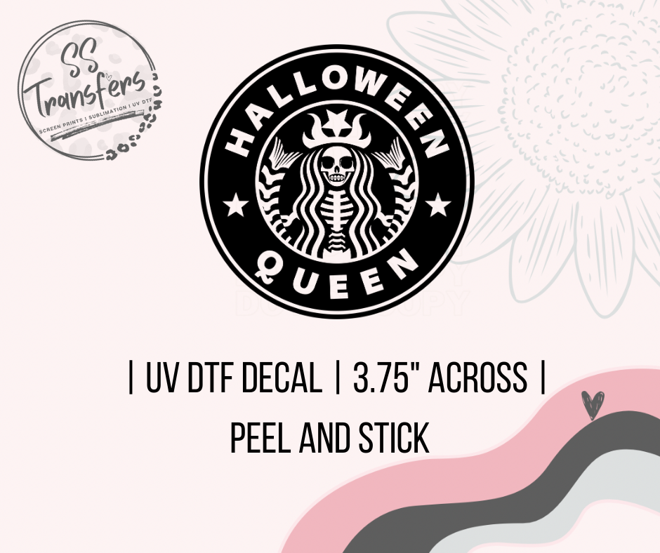 Halloween Queen UV Decal