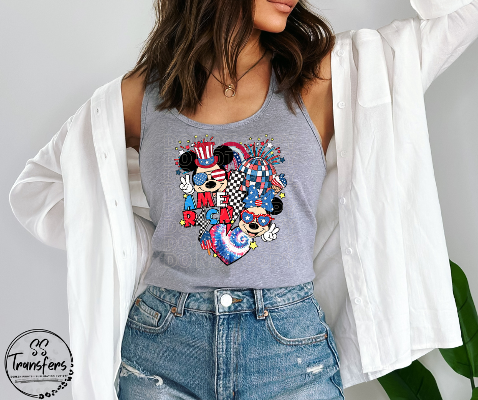 America Mouse DTF Transfer