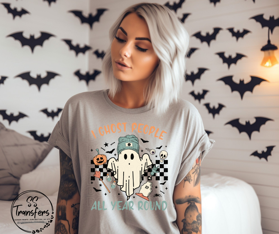 Ghost People All Year DTF Transfer