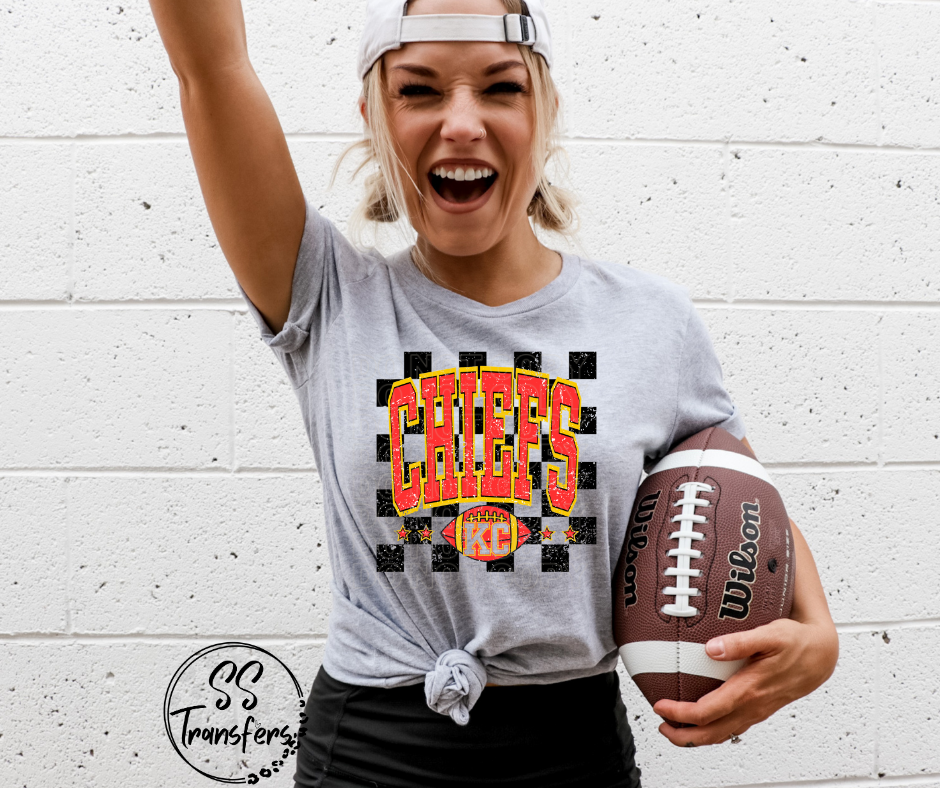 KC Checkered DTF Transfer
