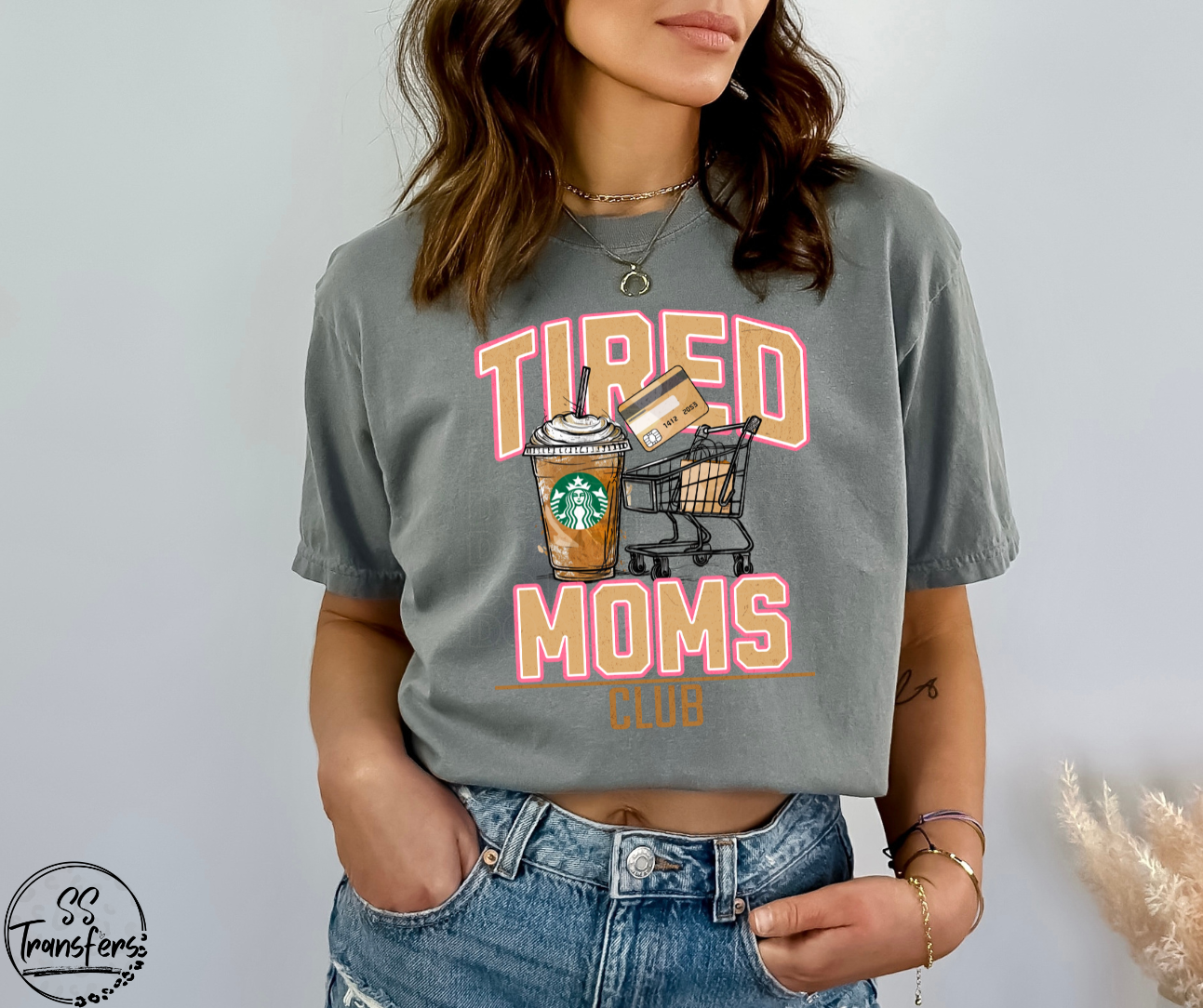 Tired Moms Club DTF Transfer