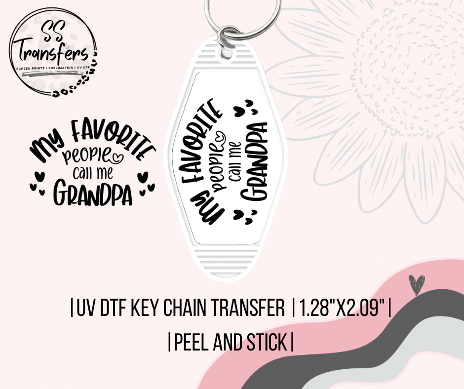 Grandpa UV Motel Keychain