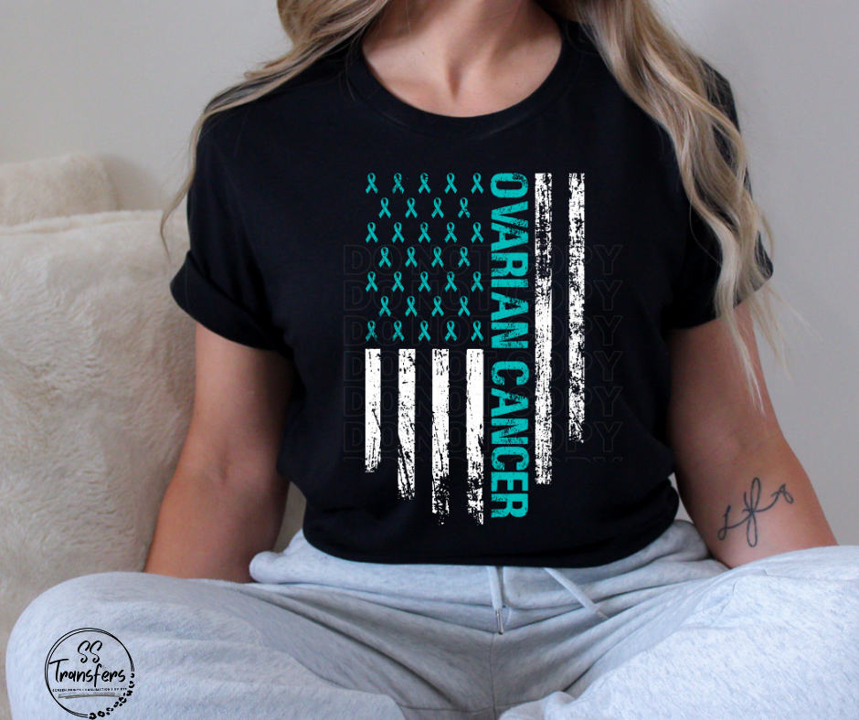 O Cancer Flag DTF Transfer