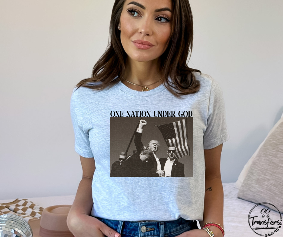 One Nation Under God DTF Transfer