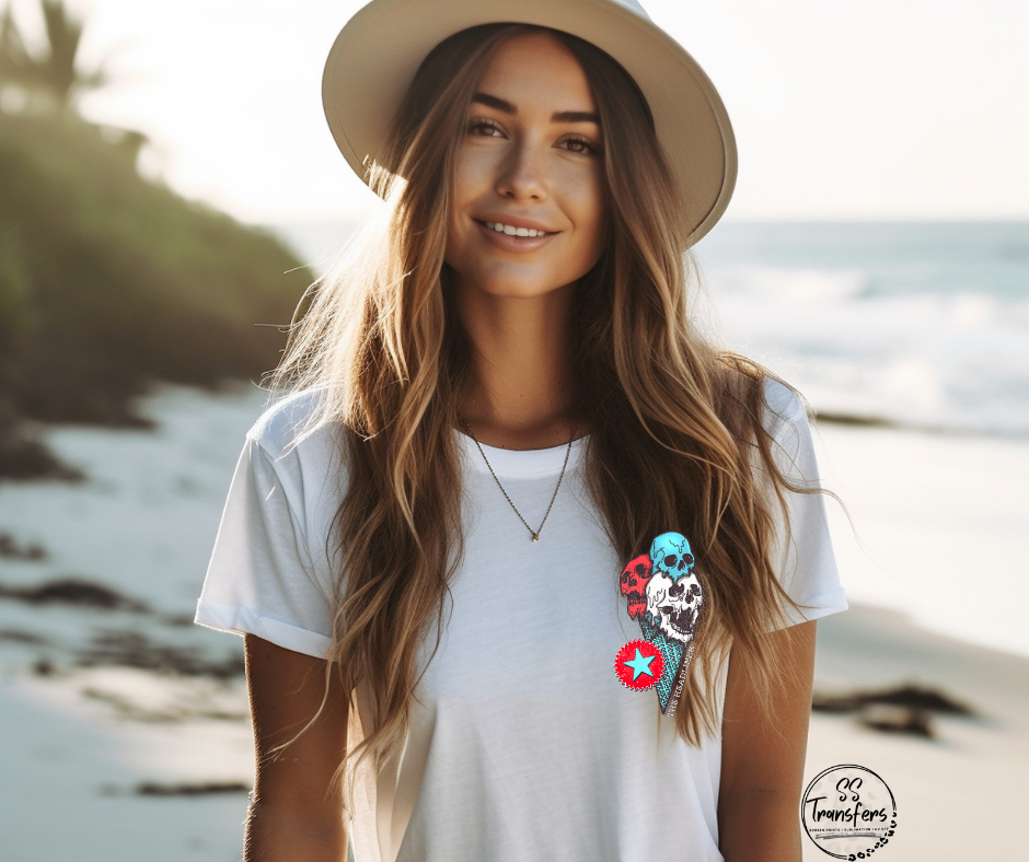 Red White & Blue Ice Cream Pocket DTF Transfer