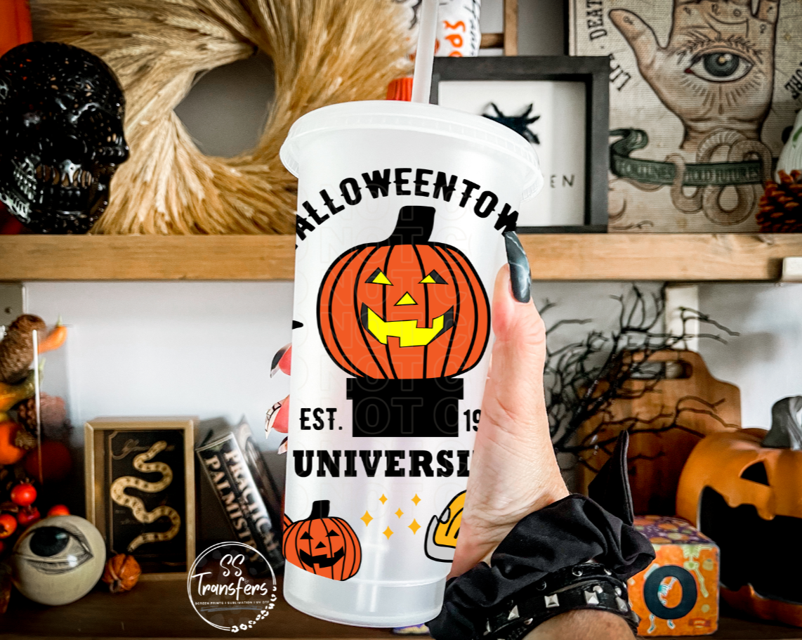 Halloweentown University Cold Cup UV Wrap