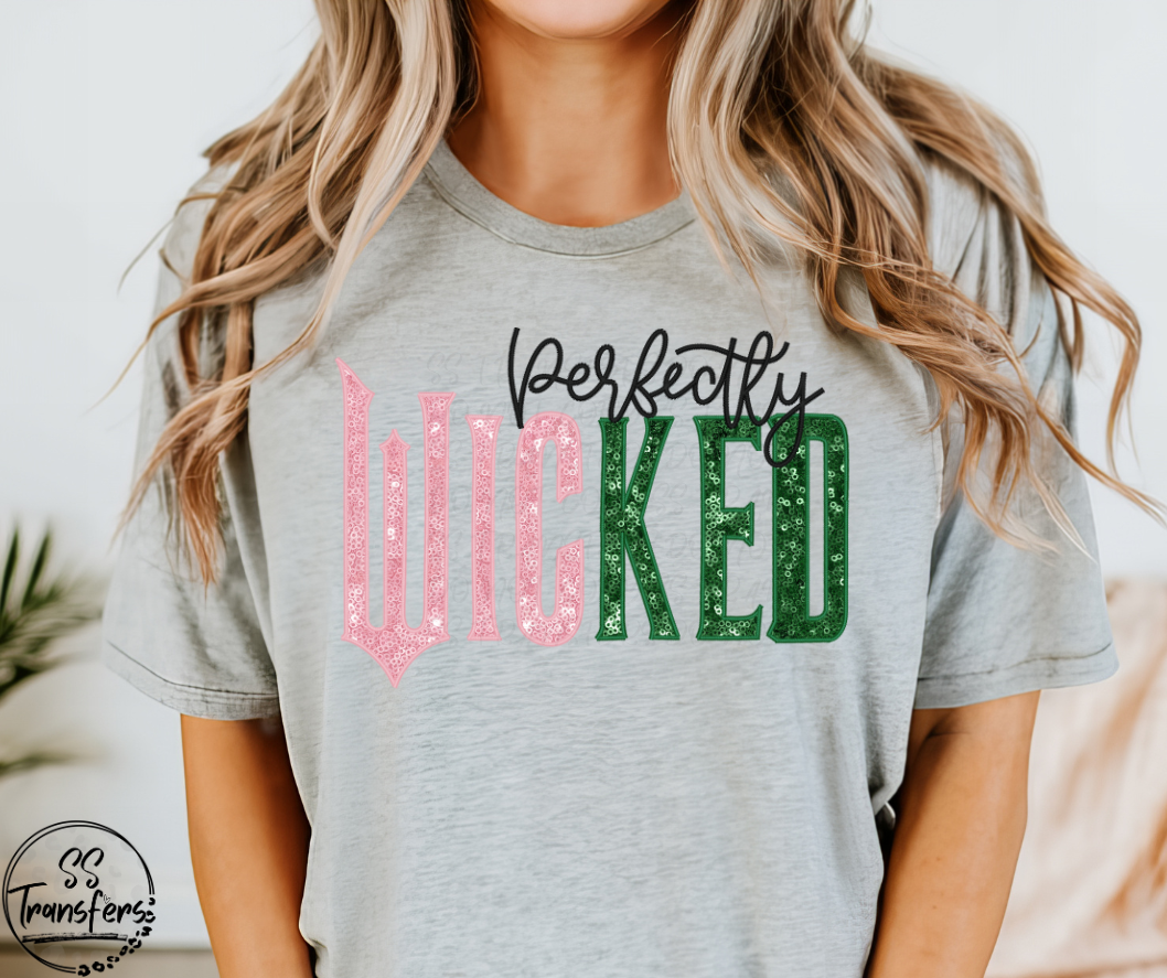 Perfectly Wicked (Sleeve Included, Multiple Choices) DTF Transfer