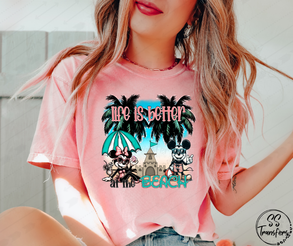 Life is Better at the Beach DTF Transfer