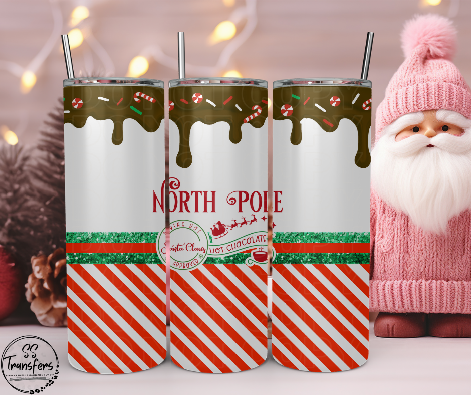 North Pole Sub Tumbler Transfer
