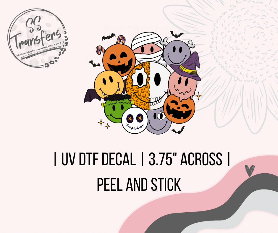 Halloween Smileys UV Decal