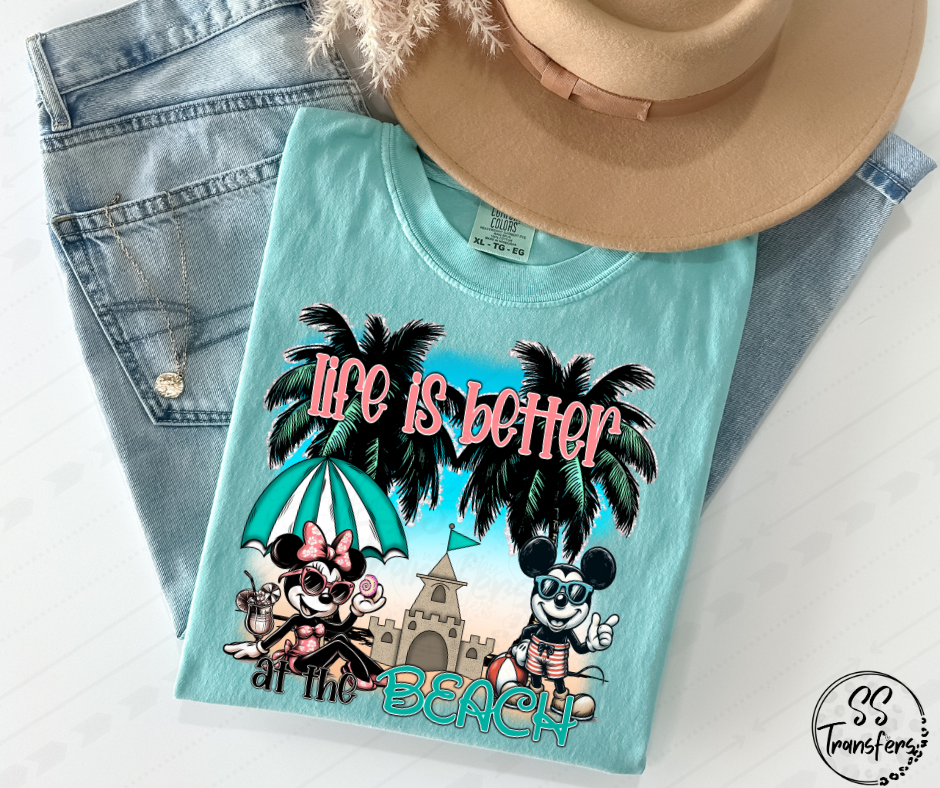 Life is Better at the Beach DTF Transfer