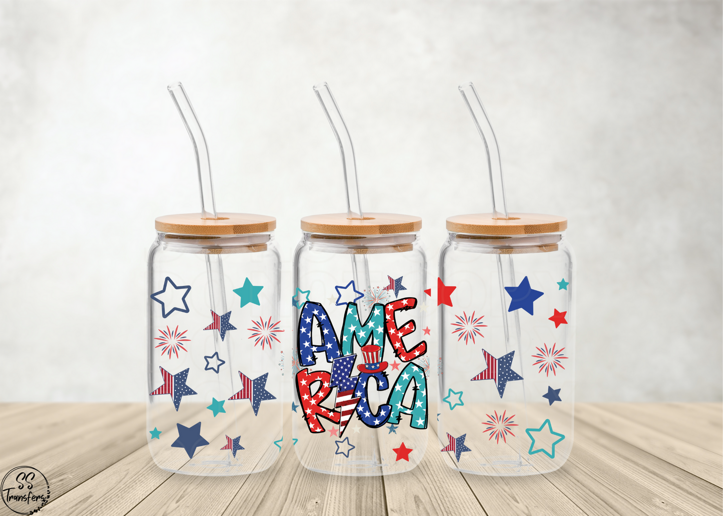 America Star Letters Libbey UV Wrap