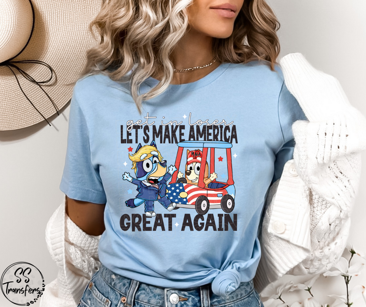 Heeler MAGA DTF Transfer