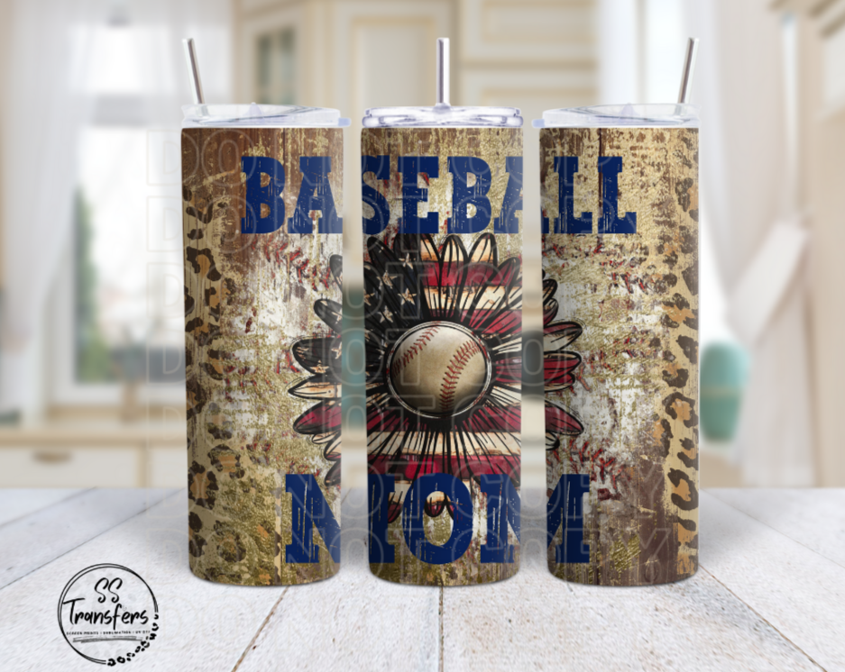 Baseball Mom Sub Tumbler Transfer
