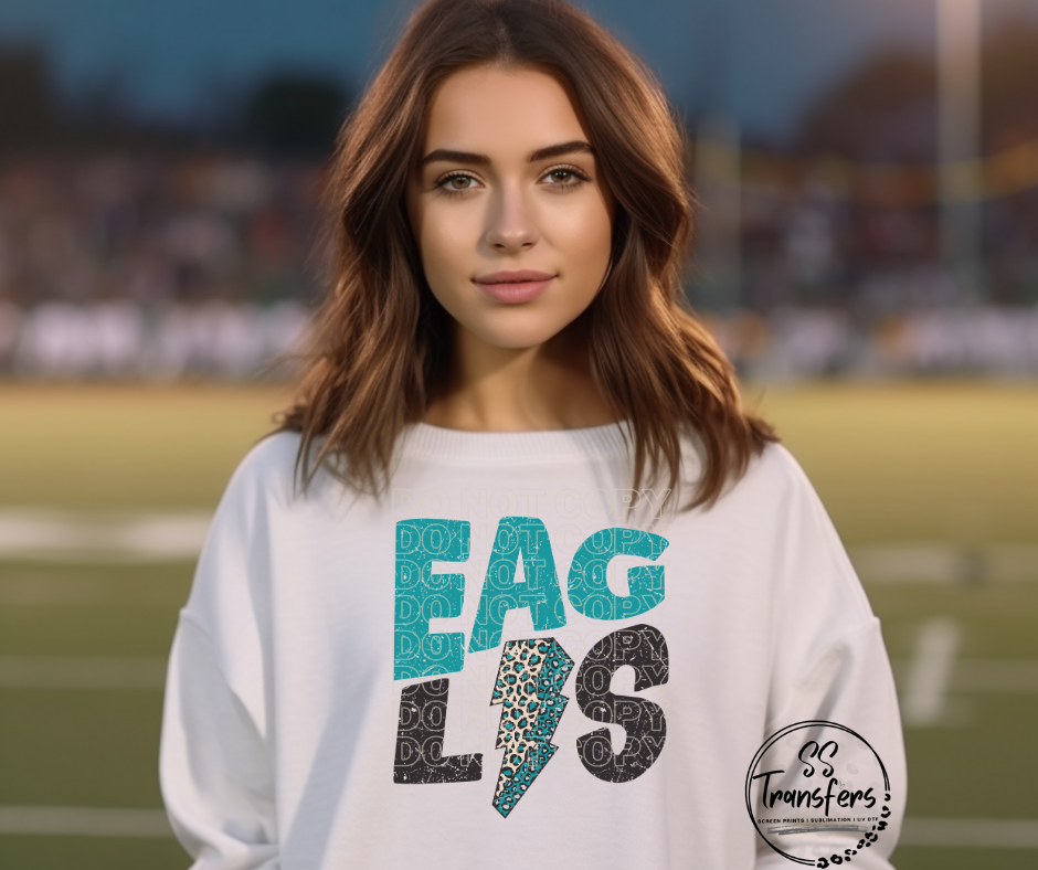Eagles Lightening Bolt DTF Transfer