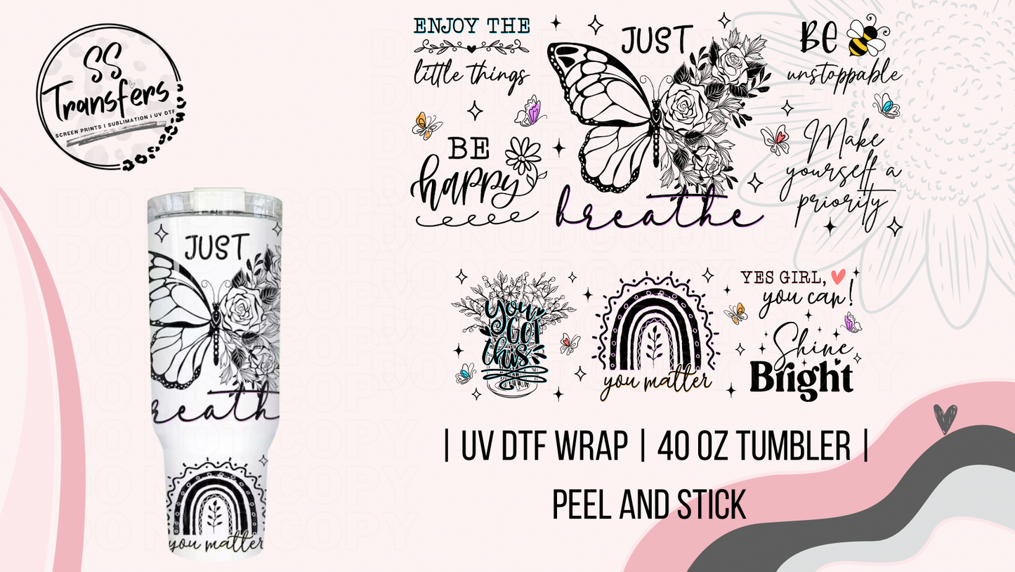 Just Breathe 40oz UV Wrap