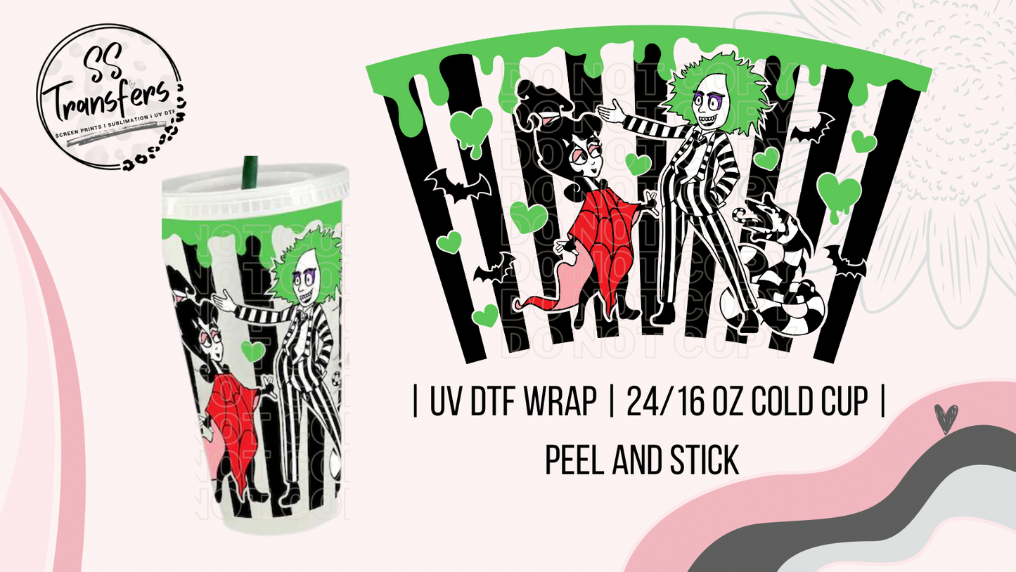 Zombie And A Dead Girl Cold Cup UV Wrap
