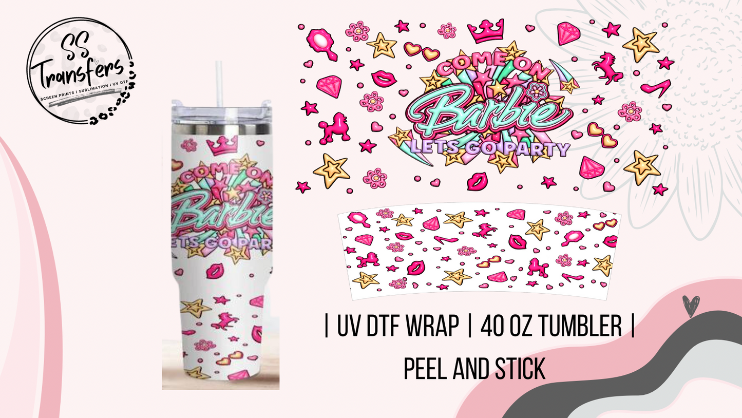 B Girl 3D Look 40oz UV Wrap