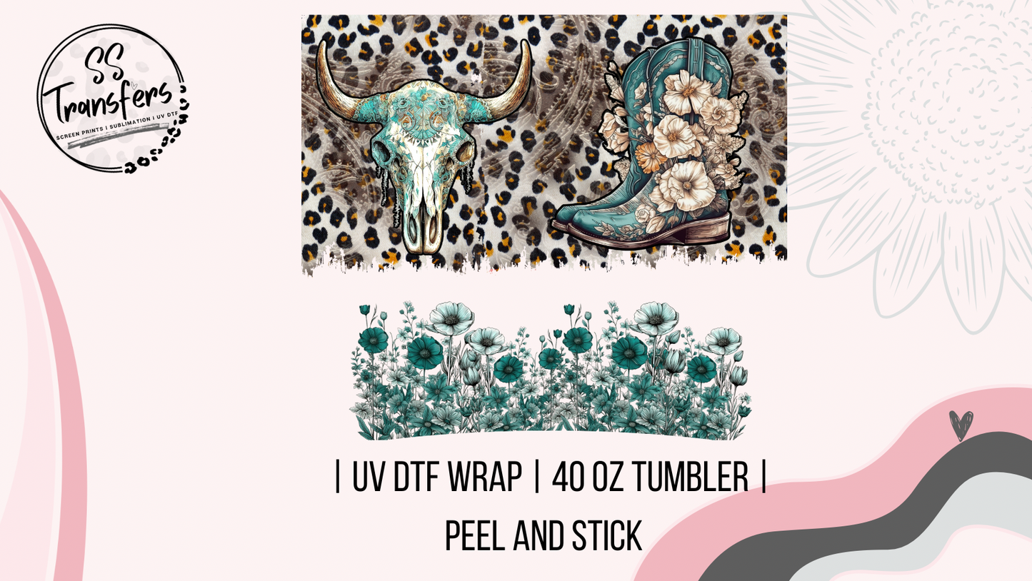 Boho Country 40oz UV Wrap