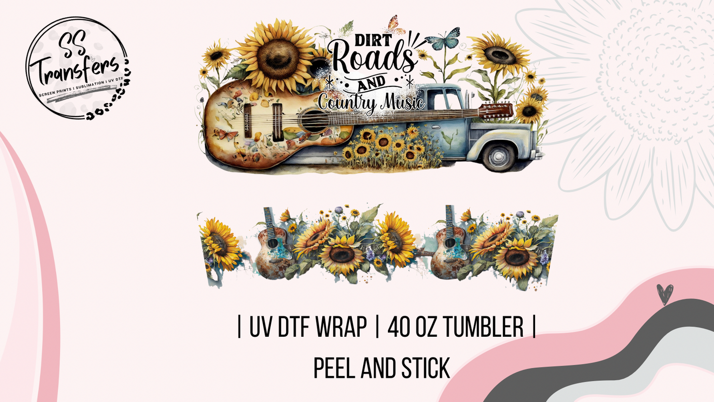 Dirt Roads 40oz UV Wrap
