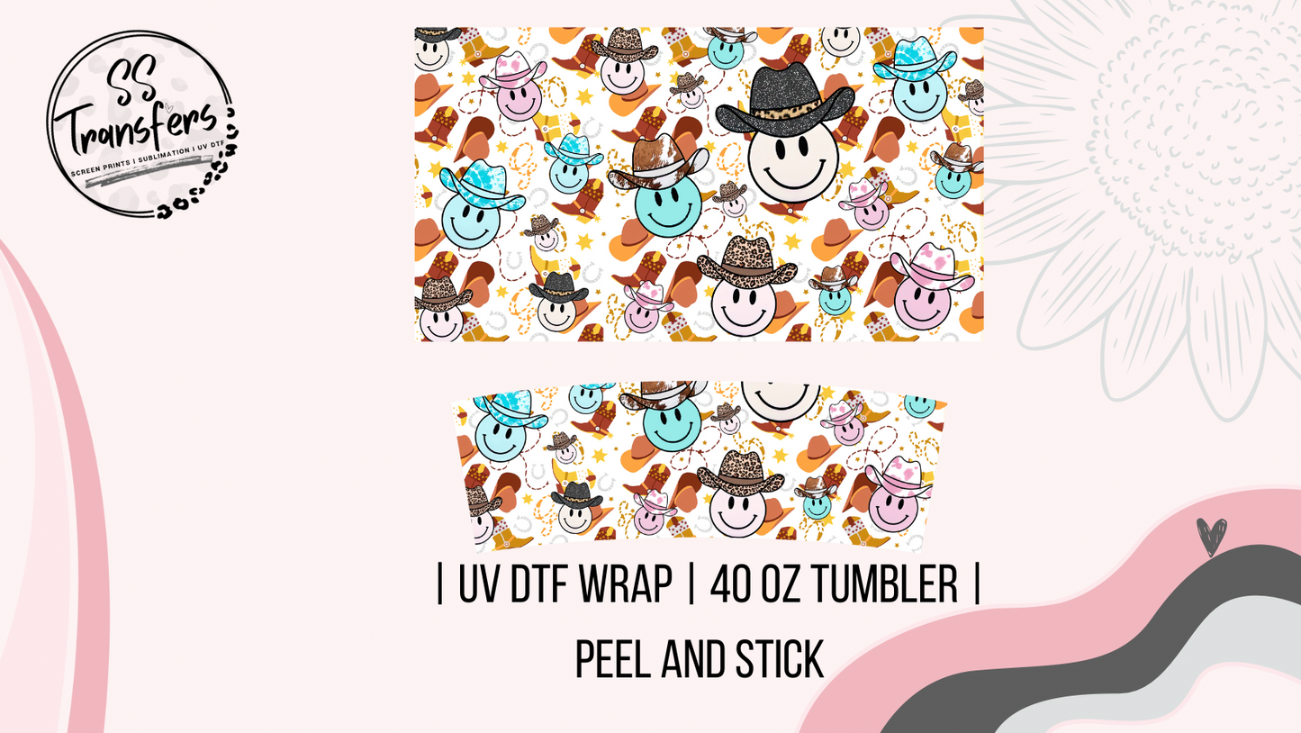 Cowboy Smiles 40oz UV Wrap
