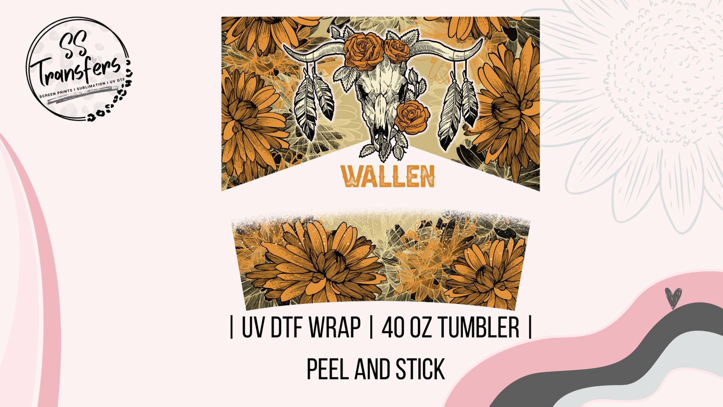Wallen Floral 40oz UV Wrap