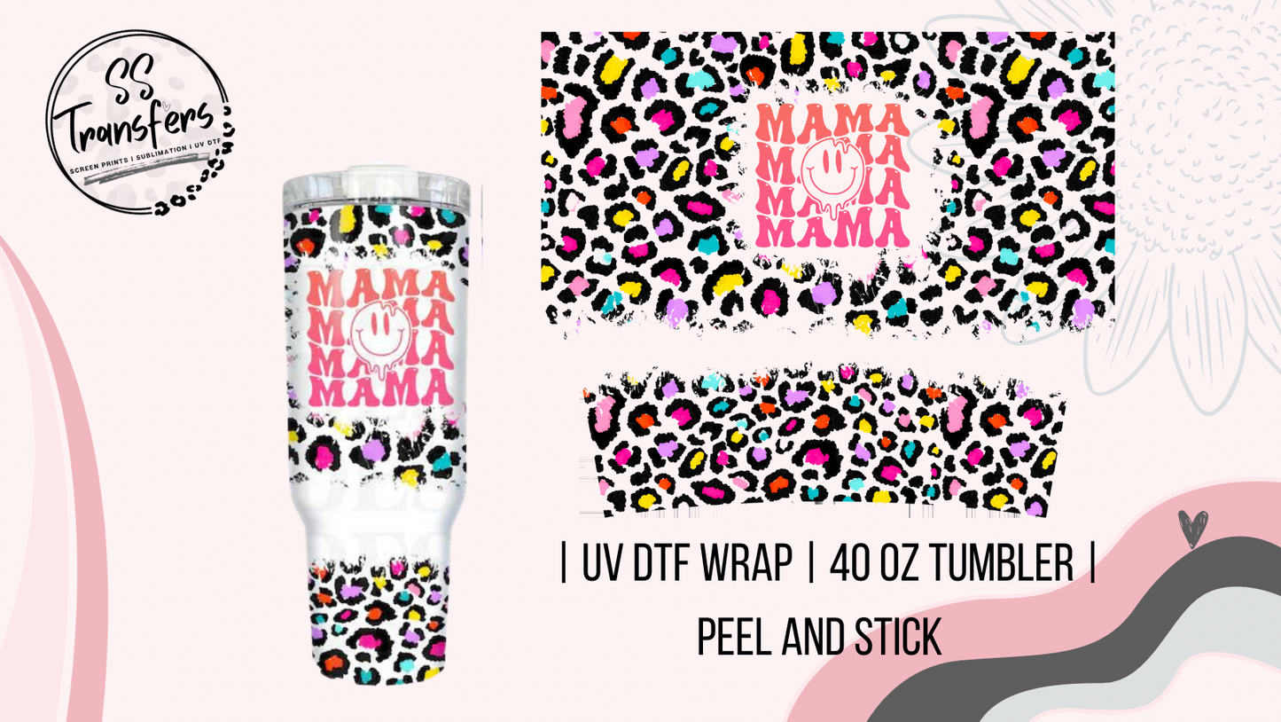 Mama Leopard 40oz UV Wrap