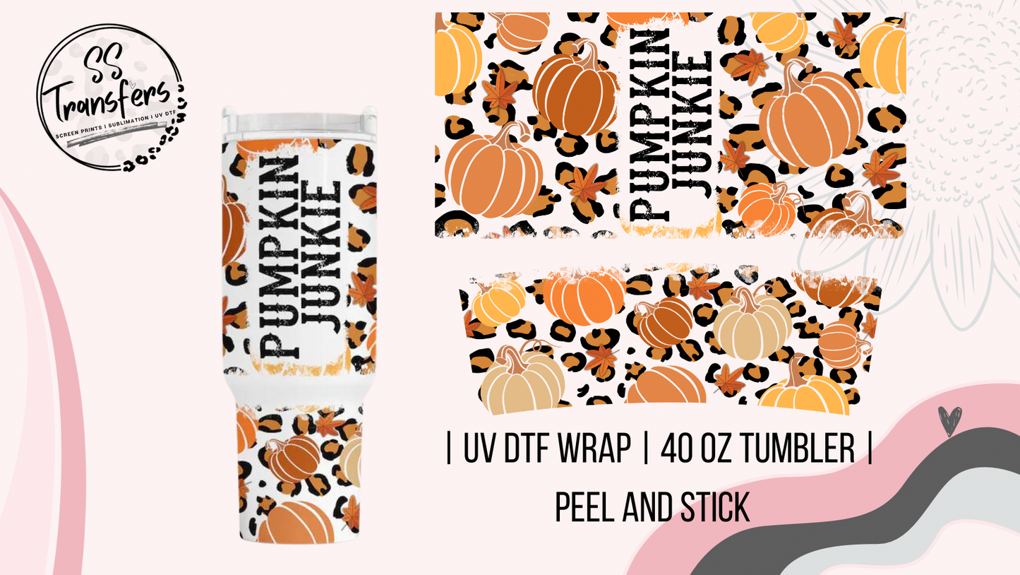 Pumpkin Junkie 40oz UV Wrap