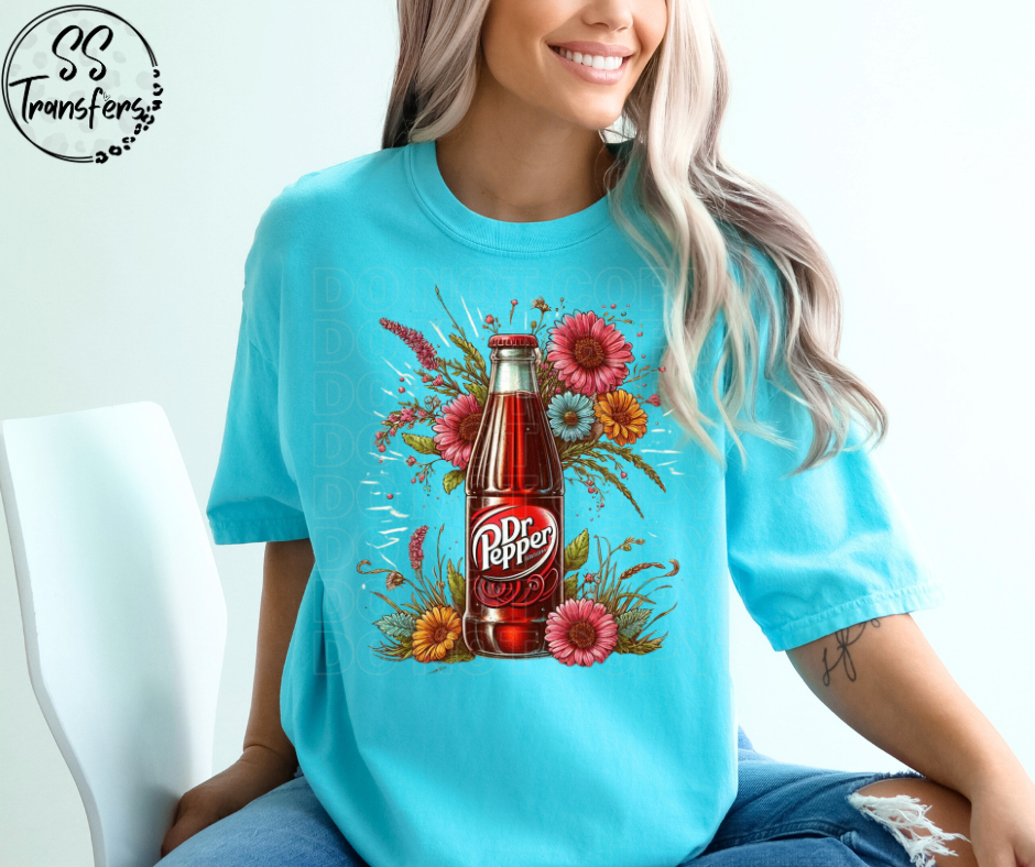 Floral DP DTF Transfer