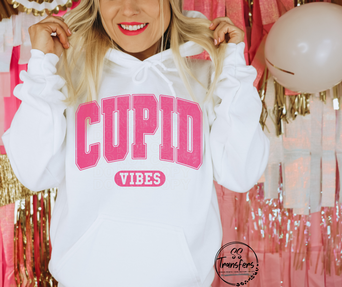 Cupid Vibes Pink DTF Transfer