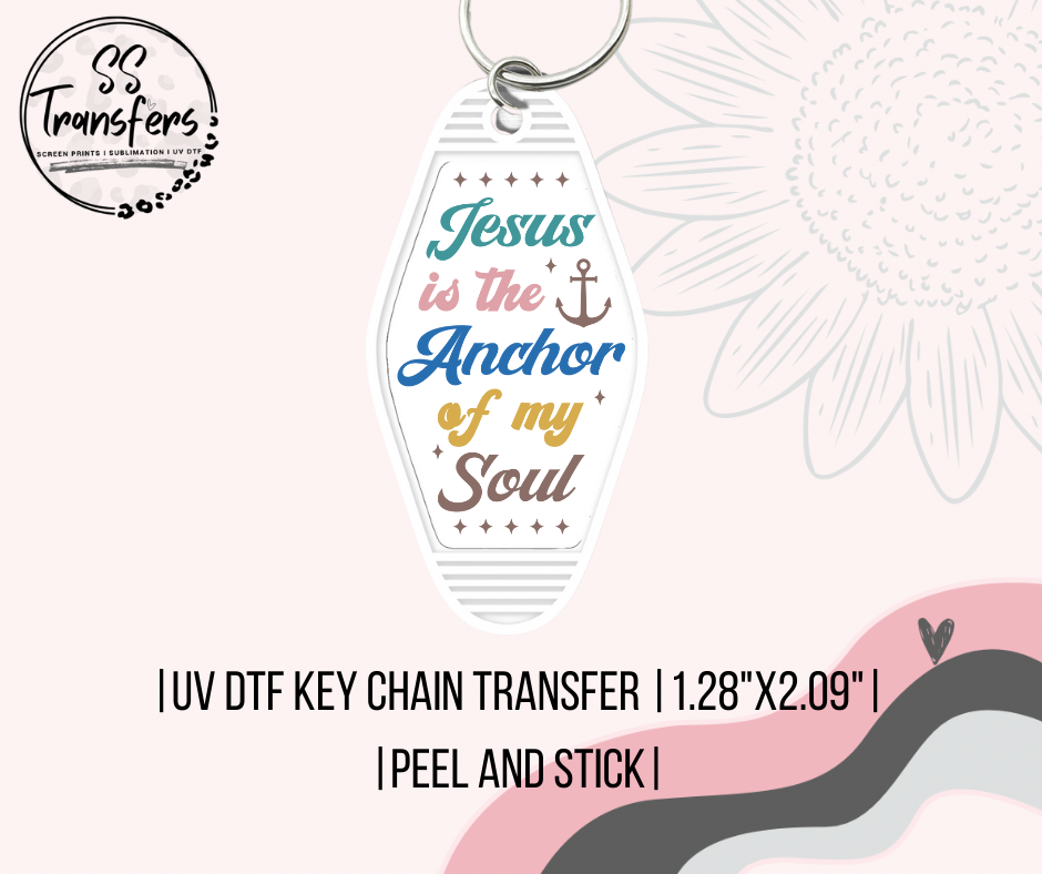 Jesus Is The Anchor UV Motel Keychain