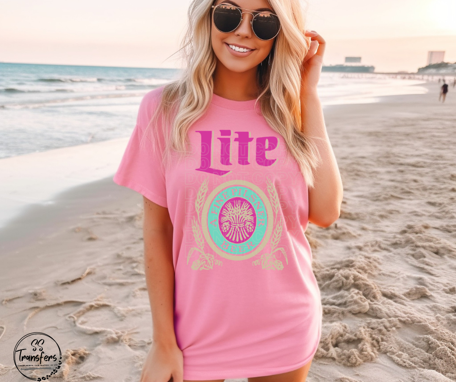 Pink Lite DTF Transfer