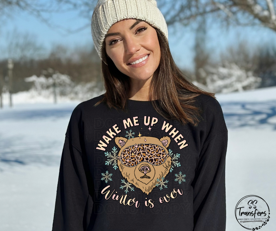 Wake Me Up When Winter Is Over DTF Transfer