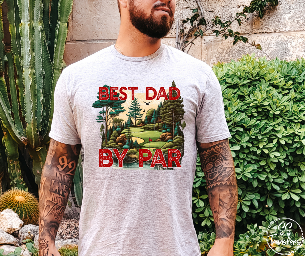 Best Dad By Par DTF Transfer