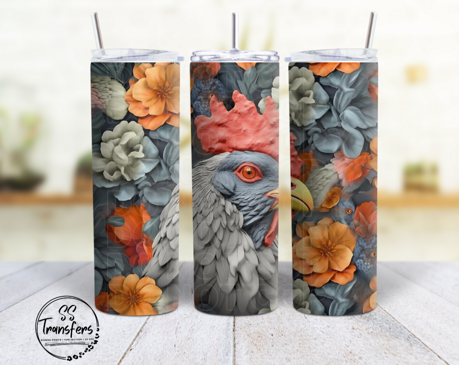 3D Bird Sub Tumbler Transfer